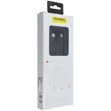 Pavareal data cable Type C - Type C 1m 65W Black 5