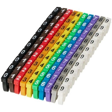 Numbered Cable Marker Clips MicroConnect MC-CABLEM