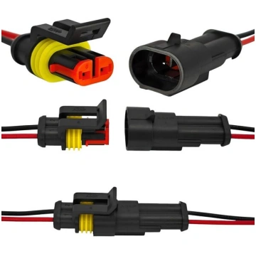 4 gab Superseal 2 pin ūdensnecaurlaidīgs savienotā