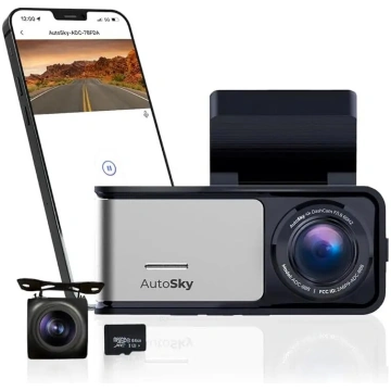 Videoreģistrators AutoSky 4K Dash Cam Pro Priekšēj