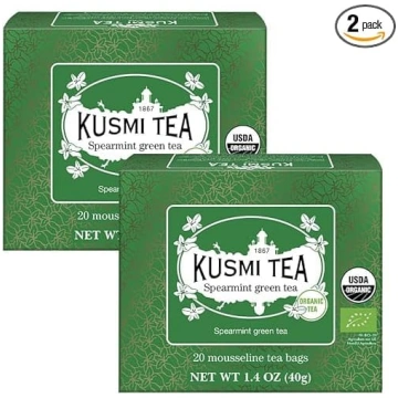 Kusmi Tea - 2 iepakojumi - Zaļā tēja ar piparmētrā