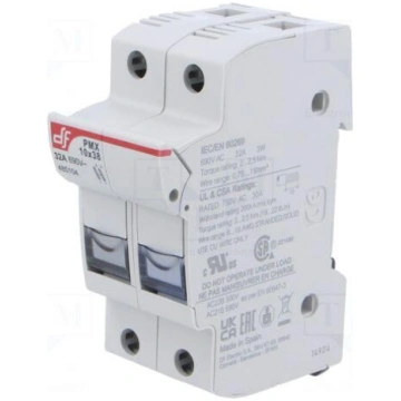 Fuse holder | 10x38mm | for DIN rail mounting | 32