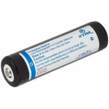 XTAR 3.7V / 2600mAh Rechargeable Battery / Li-Ion 
