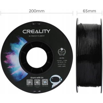 Creality Creality Filament TPU, 1kg, 1,75mm, Black