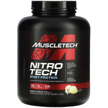 MuscleTech Nitro Tech proteīna vaniļas garša - 181