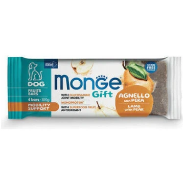 MONGE GIFT Dog FRUIT BARS Mobility support Lamb wi