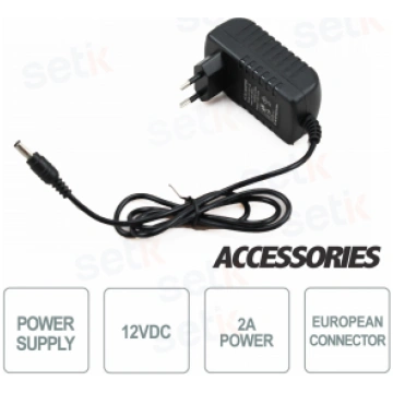 12V 2A EUR power supply for single camera - CCTV C