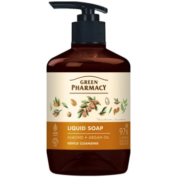 Šķidrās ziepes Green Pharmacy — mandeļu un argāna 