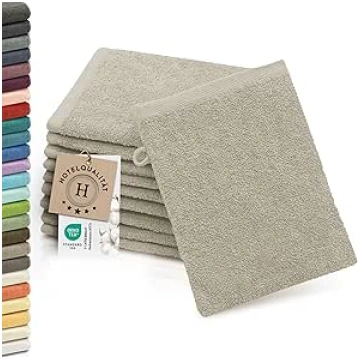 ZOLLNER Flannels, Set of 10, Soft and Absorbent Wa