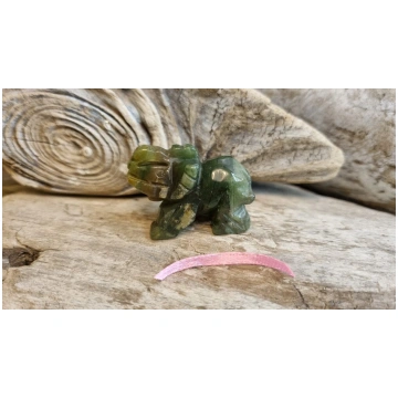 Sūnu ahāta figūra "Zilonis" Izmērs 3.5 x 2 cm Rozā