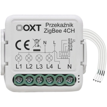 OXT Modul OXT mini przekaznik 4 obwody ZigBee TUYA