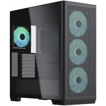 Datora korpuss APNX C1-BK-V1 Midi Tower, melns, at