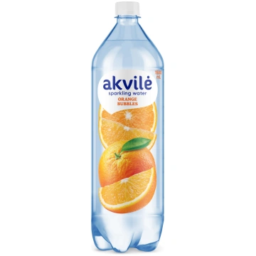 Dzeramais ūdens AKVILE ar apelsīnu aromātu, viegli