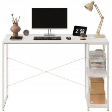 Datorgalda galds loft balts moderns elegants ar pl