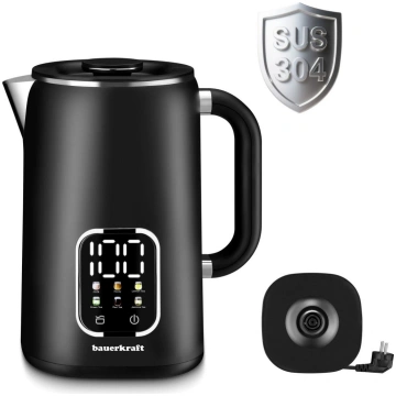 Bauerkraft Cordless electric kettle 1.7L smart wit