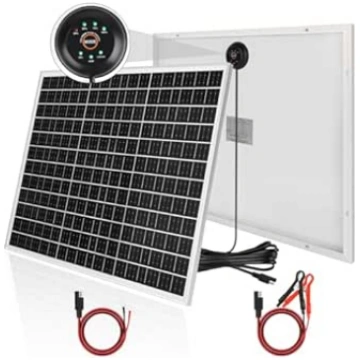 50 W saules bateriju lādētājs 18 V komplektā: DERU