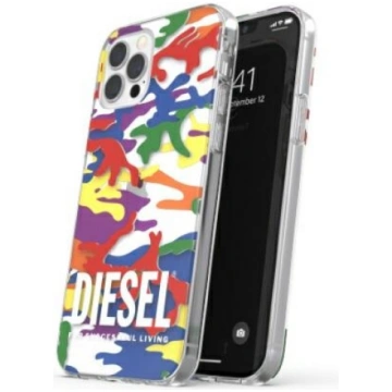 Diesel Clear Case Pride Camo AOP iPhone 12/12 Pro 