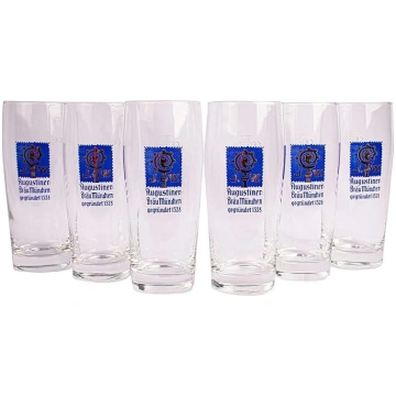 Augustiner Bräu Munich 6 alus glāžu komplekts Will