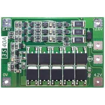 BMS PCM PCB 3S module - 12.6V - 40A - ver, BALANCE