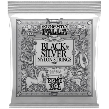 2406 Ernesto Palla Black & Silver Nylon Classical 
