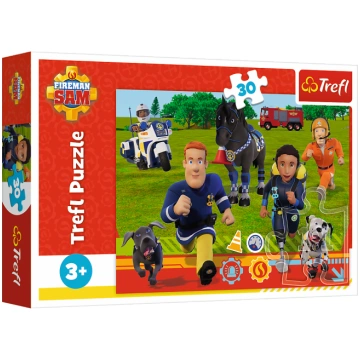 TREFL FIREMAN SAM Puzle Ugunsdzēsējs Sems, 30 gab