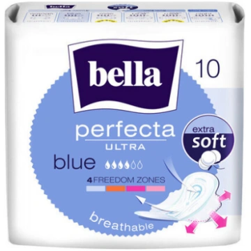 BELLA PERFECTA hig. paketes Ultra Blue New, 10 gab
