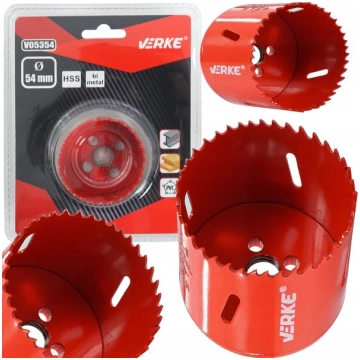 Bimetāla perforators 54mm Verke, metālam, kokam