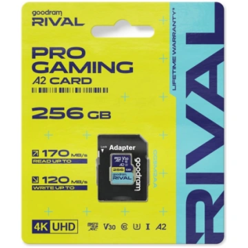 Memory card microSD 256GB Rival UHS-I V30 U3 C10 A