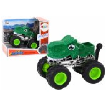 LEAN Toys Dinosaur Off-Road Car with Large Rubber 