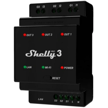 Relejs Shelly Pro 3 Shelly PRO 3