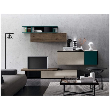Modular wall unit SLIM UP 04 By Dall'Agnese