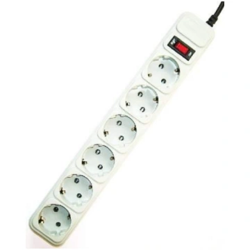Gembird SPG6-B-10C Surge protector, 6 Schuko socke