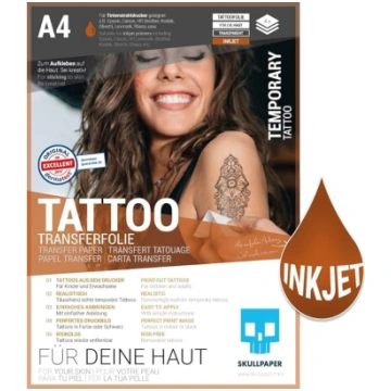 Skull Paper Temporary Tattoo Transfer Film for Ski