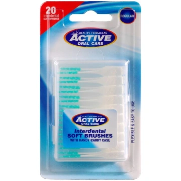 Starpzobu birstītes Beauty Formulas Active, 20 gab