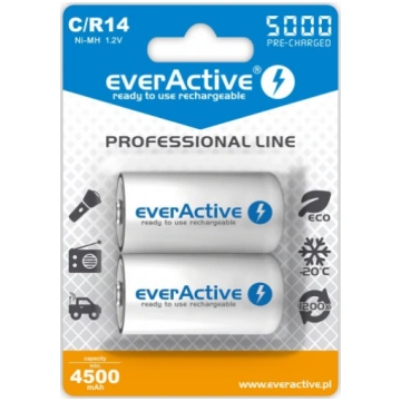 everActive Ni-MH R14 C 5000 mAh Professional Line 