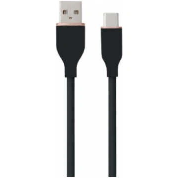 SILIKONA KABELIS USB TYPE-A - TYPE-C (MELNS, 2M) C