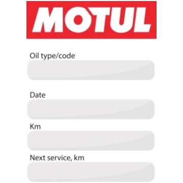 MOTUL MOTUL OIL CHANGE STICKER