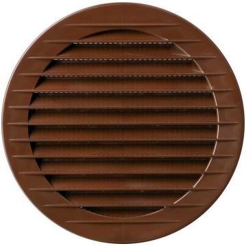 Apaļš ventilācijas kanāls ar sietu, brūns, 80 mm A
