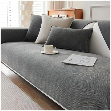 Herringbone Chenille Fabric Furniture Protector Co