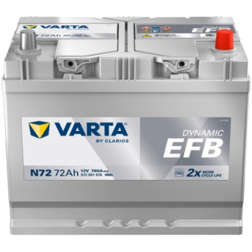 Varta - VARTA DYNAMIC EFB N72 0/1 - 12V | 72A | 72