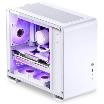 Jonsbo U4 Mini Micro-ATX Case, Tempered Glass - wh