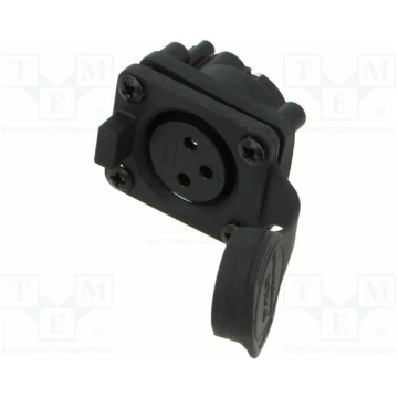Connector: XLR; socket; female; AXS; 15A; 133V; PI