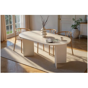 Ēdamistabas galds Sablin, 180x75x89.5 cm, balts As