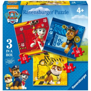 Puzle 3in1 Ravensburger Paw Patrol Rubble, Marshal