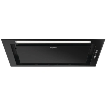 Whirlpool tvaiku nosūcējs, 60cm, iebūvējams, melns