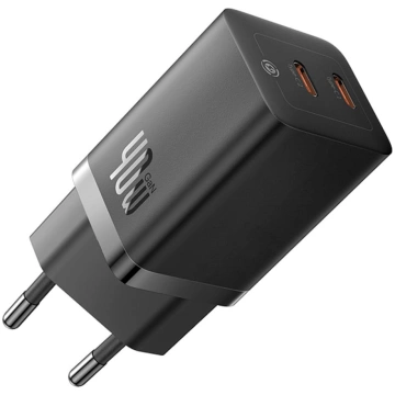 GaN5 Pro 40W USB-C tīkla lādētājs - melns BASEUS 6