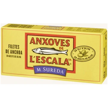 Anchovy fillets in olive oil, artisan, from Girona