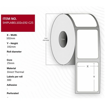 Capture - shipping labels - 7200 label(s) - 102 x 