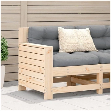 Homgoday Garden Sofa without Arms with Solid Pine 