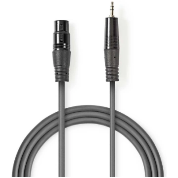 Kabelis Nedis XLR M - 3.5mm M 1.5m 5412810295821 (